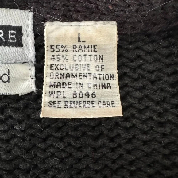 Jennifer MooreV Neck Beaded Novelty Christmas Cardigan Sweater Size Large - Picture 11 of 12